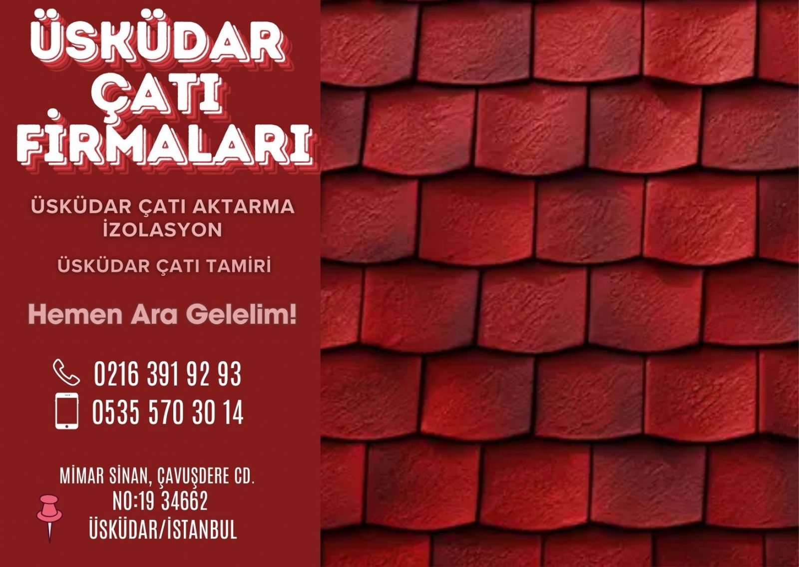Üsküdar Çatı Firmaları